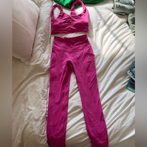 Lululemon Pink Activewear Set